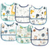 6Pcs Baby Bibs for Feeding Toddler Eating Bibs with Crumb Catcher Pocket