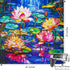 Bgraamiens Puzzle-Stained Glass Waterlily, 1000 Pieces Stained Glass Art Puzzle for Adults, Color Challenge Puzzle