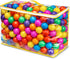 Ball Pit Balls, Phthalate Free BPA Free Crush Proof Plastic, 7 Bright Colors with Reusable Storage Bag