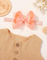 jollybows 40pcs Baby Girls Grosgrain Ribbon Hair Bows - 4" Elastic Hair Band Accessories for Infants Newborn