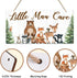 12x6 Uflashmi Wood Liitle Man Cave Sign, Woodland Animal Nursery Wall Decor for Baby Boys Room, Woodland Theme Nursey