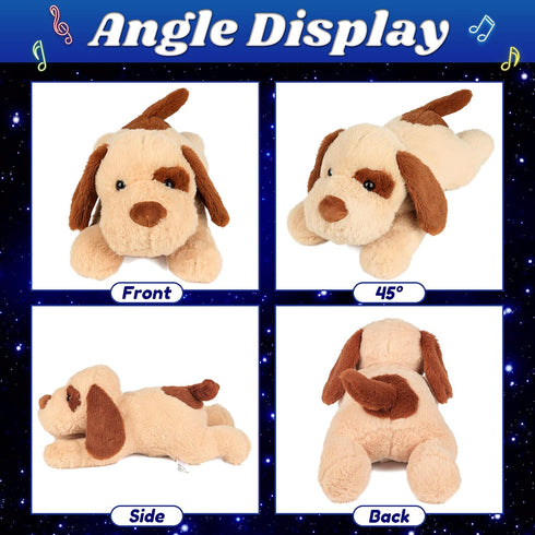 Girls,14" Cuteoy Glowing LED Dog Light-up Nightlight Toys Musical Plush Stuffed Animal Soft Singing Lullabies Birthday