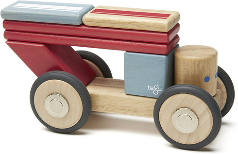 Tegu Daredevil Magnetic Wooden Block Set - 12 Pieces for Ages 1-99
