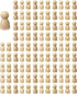 100 Pieces Unfinished Wooden Peg Dolls, Craft Blank Family Figures 5/8 x 1-1/4 Inch