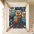 Bseiialft 52 28 Three Owls Tree Crib Sheets for Boys Girls Soft and Breathable Cotton Baby Sheets for Standard Crib