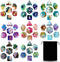 DND Dice Set, 8x7 (56 Pieces): Polyhedral Dice with Large Drawstring Bag for Dungeons and Dragons RPG