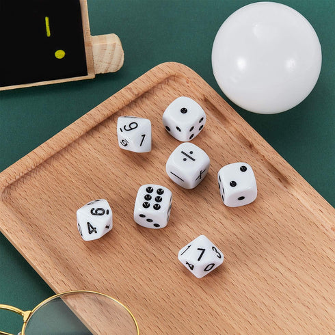 Gejoy 18 Pieces Teaching Dice Set for Math Operation, Number and Dot Dice - Classroom Supplies