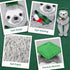 Plush Bear 10 Inch Stuffed Animal for Class of 2025 Graduation Gifts, Green Sloth with Clear PVC Bag