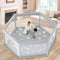 besuhot Baby Playpen 65x65 Inch, Large PlayPen for Babies and Toddlers Hexagonal Type
