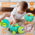 6 12 Tummy 12-18 6 7 8 9 10 1 2 Letapapa Baby Toys to Months, Time Toy for Months, Musical Turtle Crawling Toys