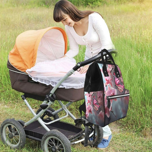 KHIRY Backpack Mummy Backpack Diaper Bag Nappy Baby Bag Koala and Butterfly Multifunction Changing Bags for Travel