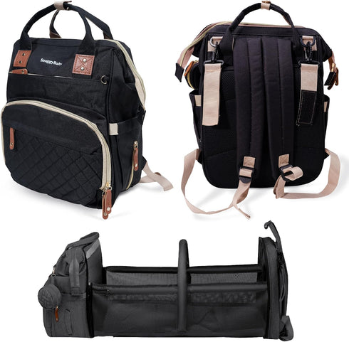 SnuggyBaby. SNUGGY BABY Diaper Bag with Changing Station, Diaper Backpack with Changing Pad,