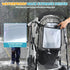 IvyWind Stroller Rain Cover for Double Tandem Stroller, Universal Size Weather Shield for Stroller, Breathable Double