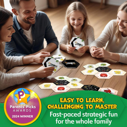 Groopic Monster's Style, A Rummy Strategy Card Game for Kids 8-12 & Adults, Family Games for 2-4 Players