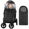 Yoofoss Winter Stroller Cover - Universal Toddler Footmuff, Water Resistant Coral Baby