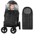 Yoofoss Winter Stroller Cover - Universal Toddler Footmuff, Water Resistant Coral Baby