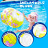 16 inches Inflatable Globe, Blow up World Globe PVC Earth Beach Ball, Classroom Playing or Teaching Party Favors