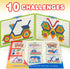 ArtCreativity Mushroom Peg Puzzle for Kids, 10-Challenges Fun Brain Teaser, Creative Educational Learning Toy