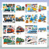 T-Antrix 24 Sheets Make A Train Stickers Make Your Own Stickers for Kids Toddlers with Steam, Freight, Bullet & Trolley