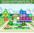 Playset 5-7 Magnetic Tiles Railroad Toppers Kids Toys Add-on Train Track Playing with Trains Cars Preschool Learning