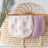 Organic Cotton Lavender & Mauve Muslin Swaddle Blankets for Newborns