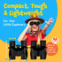 Think Peak Black Binoculars - Science Toy for Kids Ages 4-8, Compact Outdoor Adventure & STEM Educational Gift