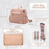 Backpack Backpack, Small Purse,Mini Diaper Bag Personal Item Travel Bag for Vacation with Multiple Straps(Dusty Rose)