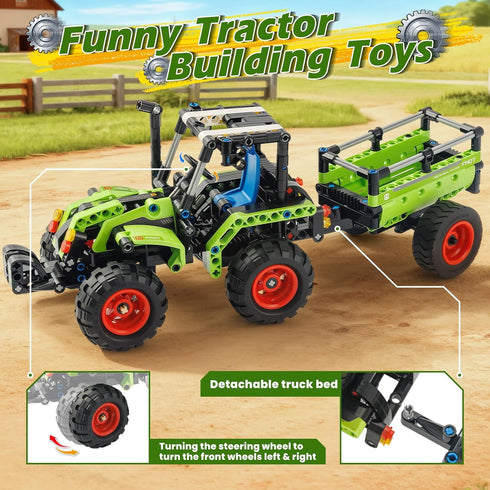 Jumlys 5, 6, 7, 8, 9, 10, 11, 12 2 1 Bulldozer Sets, 346 STEM Building Toy for Kids Boys Girls Age Years Old