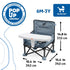 51 6 3 Bright Starts Ford Bronco Pop 'N Sit Portable Booster Chair, Floor Seat, Indoor/Outdoor Use, Compact Fold, Area