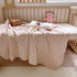 Summer 47"x51" BuLuTu Baby Nursery Throw Blanket Cotton Muslin Kids Blanket with Cute Galsang Flowers Crib/Cradle Quilt
