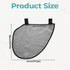 KFHENSOMR Universal Stroller Organizer Side Sling Polyester Net Mesh Bag in Black Fits for Nuna, Baby Jogger, Britax