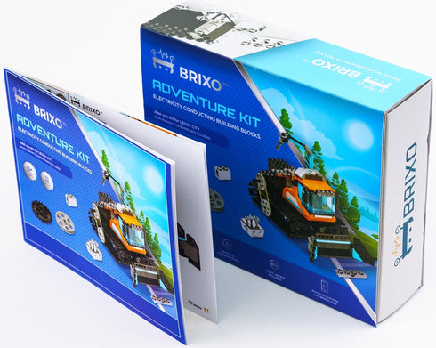 Brixo Conductive Chrome Plated Building Bricks Kit for Lego City Arctic Explorer Truck - Compatible with Lego 60378