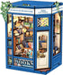 Cutefun Book Nook Kit - DIY Miniature Dollhouse Kit for Adults and