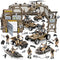 JASSKKBO 86-In-1 Army Men Toys for Boys 4-7 6-8 8-12, Military Base/Truck/Kayak Boat/Motorcycle/Helicopter/Army