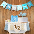 Vnysh 1/2 Birthday Boy Half Birthday Decorations 4PCS Khaki 6 Month Party Set