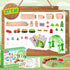 Set 61-Piece 3-8, Playset Wooden Train for Toddlers Kids Ages Double-Sided Expandable Train Track with Puzzles