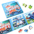 Magnetic Puzzles for Kids Ages 3-6 - Vehicle Puzzles 12-16-20 Piece Jigsaw Puzzles for Toddler Travel Toys