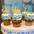 Gyufise 36 Pack Oh Baby Cupcake Toppers, It's a Boy Glitter Cake Picks for Baby Shower & Birthday Party Supplies