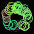 120 Pieces Silicone Jelly Bracelets, Glow Neon 80s Rubber Bracelets, Gel Gummy Elastic Hair Ties, 10 Colors.