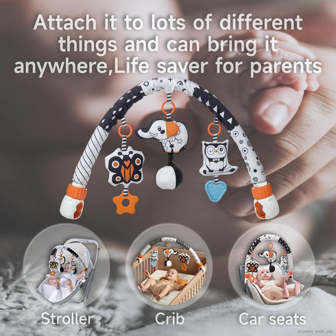 0-6 0-6 6-12 TUMAMA Car Seat Toys for Babies Months, Stroller Toys for Infant Months, Newborn Sensory Hanging Rattle
