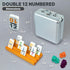 Queensell Mexican Train Dominoes Set - Double 12 with Numbers and 4 Holders - Wooden Hub and Tiles Holders