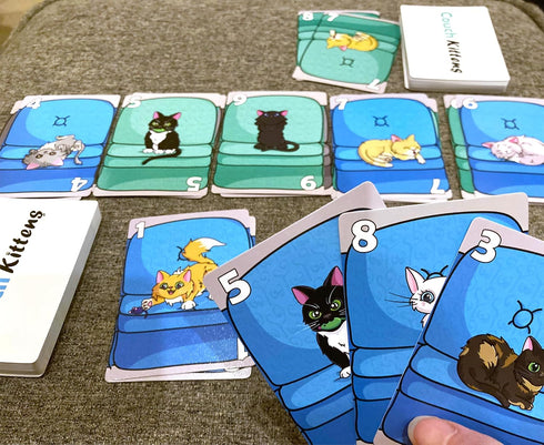 Couch Kittens Card Game - Quick and Easy 2 Player Game for Cat Lovers by The Dusty Top Hat