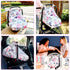 Pack of Baby Car Seat Head Support and Covers Stylish Floral Ultra Soft Minky Dotted Fabric Perfect for Baby Carseats