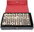 WE Games Double Nine Dominoes with Spinners - Premium Ivory Tiles, Ideal
