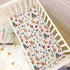 Sheet,52x28IN Pfrewn Christmas Crib Sheets for Boys Girls Christmas Dogs Trees Snow Fitted Crib Sheet Fits Standard