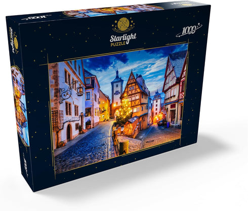 MyPuzzle 1000 Piece Jigsaw Puzzle for Adults - Rothenburg Ob Der Tauber by Night, Romantic Road in Bavaria