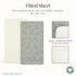 2 Pack Evolur Rawrsome Dark Crib Sheet, Fitted Crib Sheet for Standard Crib and Toddler Mattress, Soft and Breathable