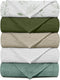 Muslin Receiving Blankets, Neutral Blanket Swaddling for Newborn Boys and Girls, 5