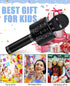Kids Karaoke Microphone for Ages 3-12, Birthday Gifts for 5-12 Year Old Girls & Boys, Fun Toys for Teens - Black