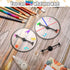 Chivao 10 Sets Game Spinner Wheel - Square Blank Game Spinners with Plastic Rotating Arrows